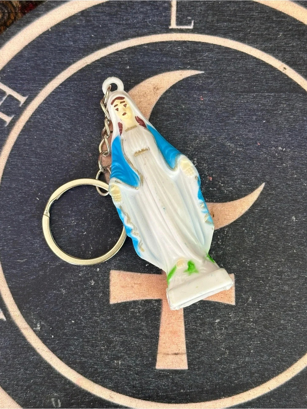 Virgin Mary Religious Keychain